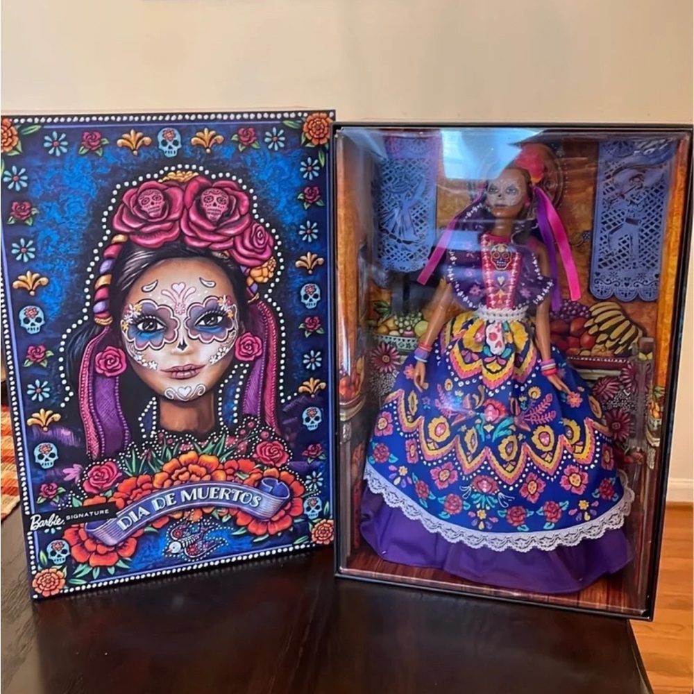 Barbie Día de Muertos Doll with Colorful Dress